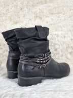 Italian Silver Charmed Leather Boots
