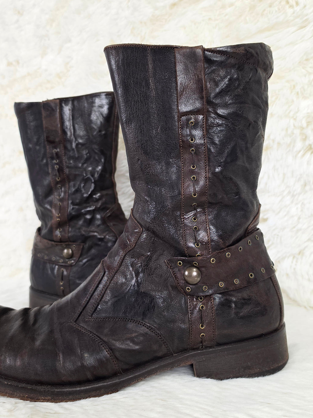 Italian Western Leather Boots