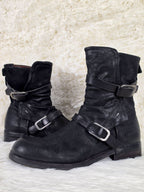 A.S.98 Double Belt Leather Boots