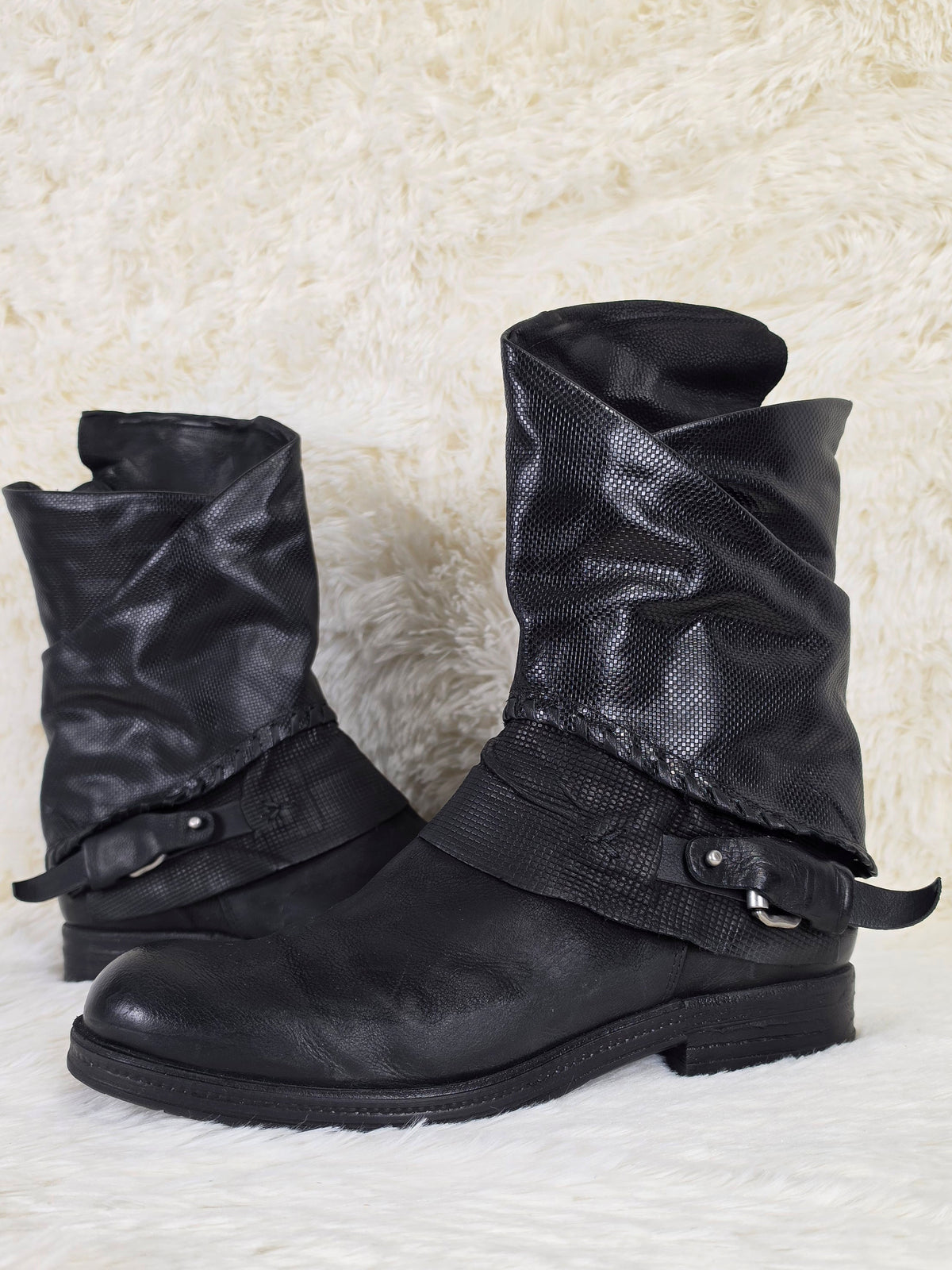 A.S.98 Double Leather Layer Boots