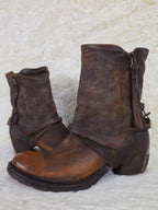 A.S.98 Triple Zip Leather Cowboy Boots