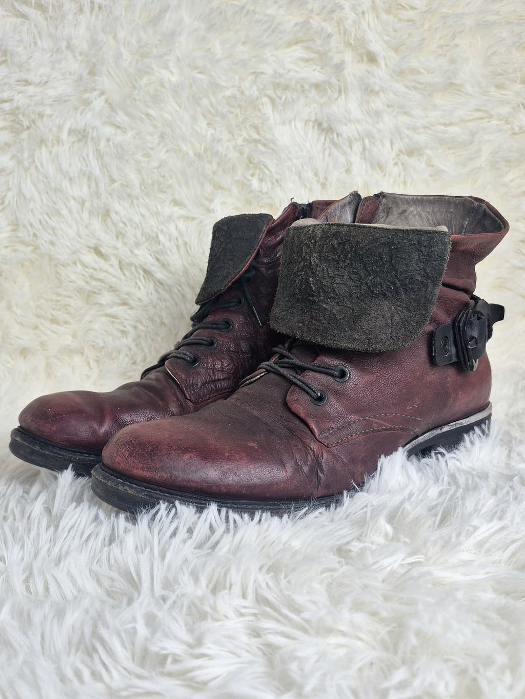 A.S 98 Cowboy Tongue Buckled Boots