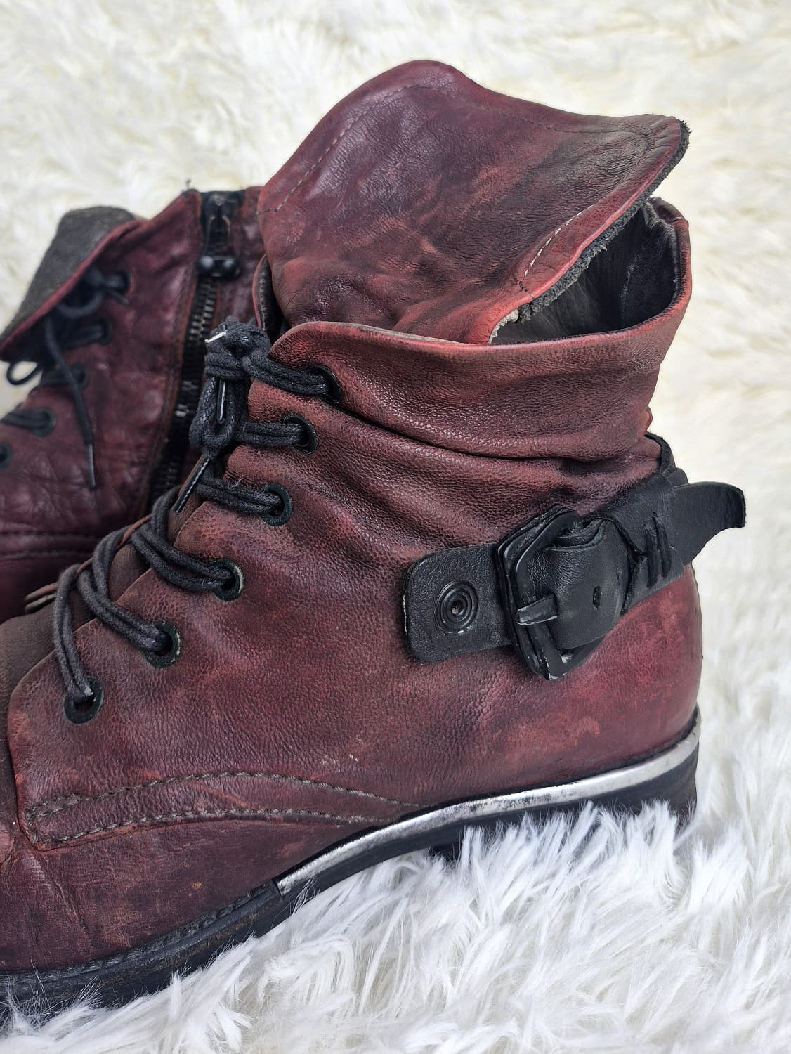 A.S 98 Cowboy Tongue Buckled Boots
