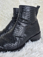 Italian Black Python Boots