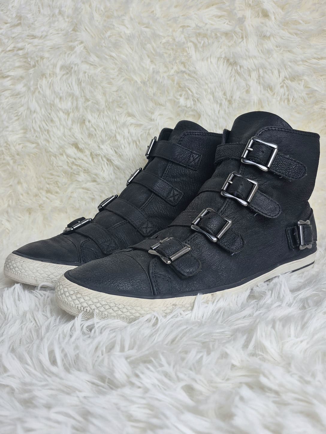 ASH Textured Leather Sneakers