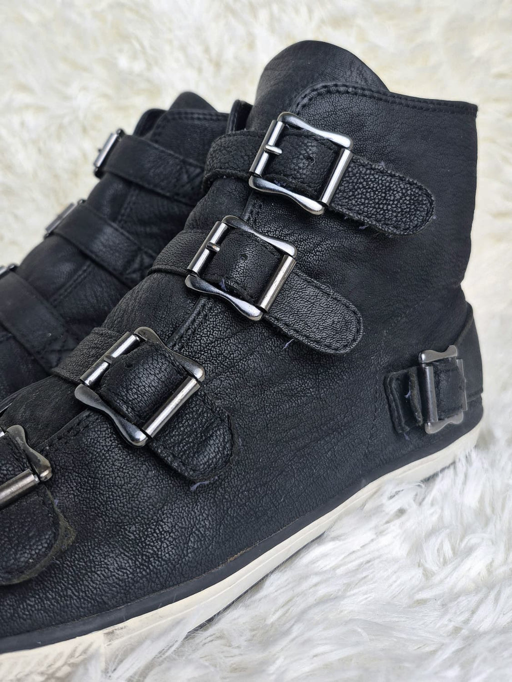 ASH Textured Leather Sneakers