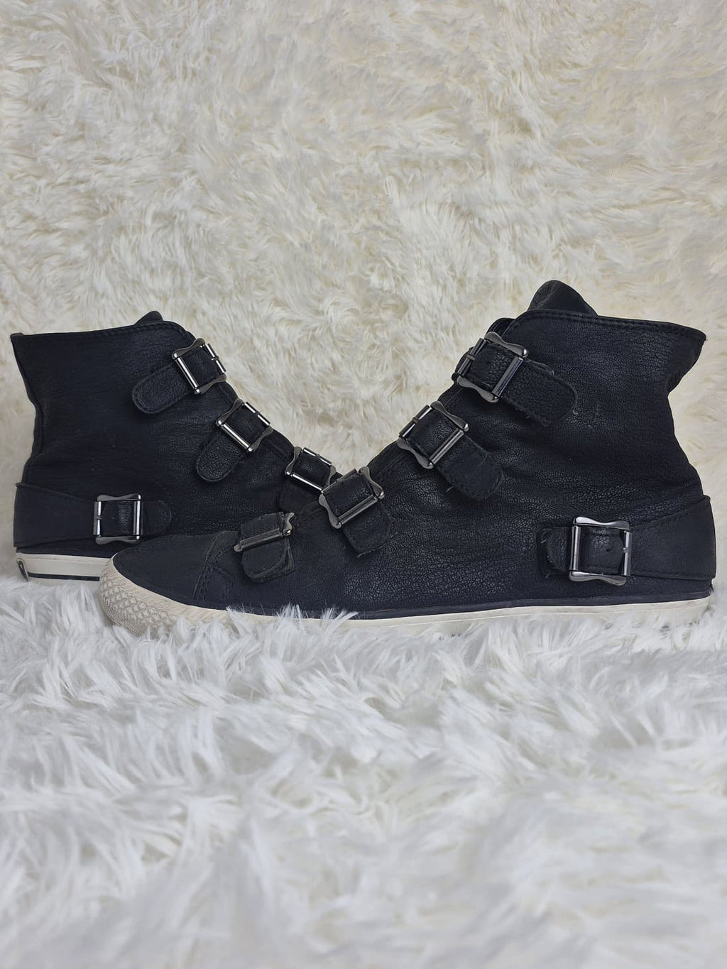 ASH Textured Leather Sneakers