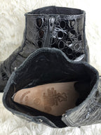 New Rock Glossy Steel Heel Boots