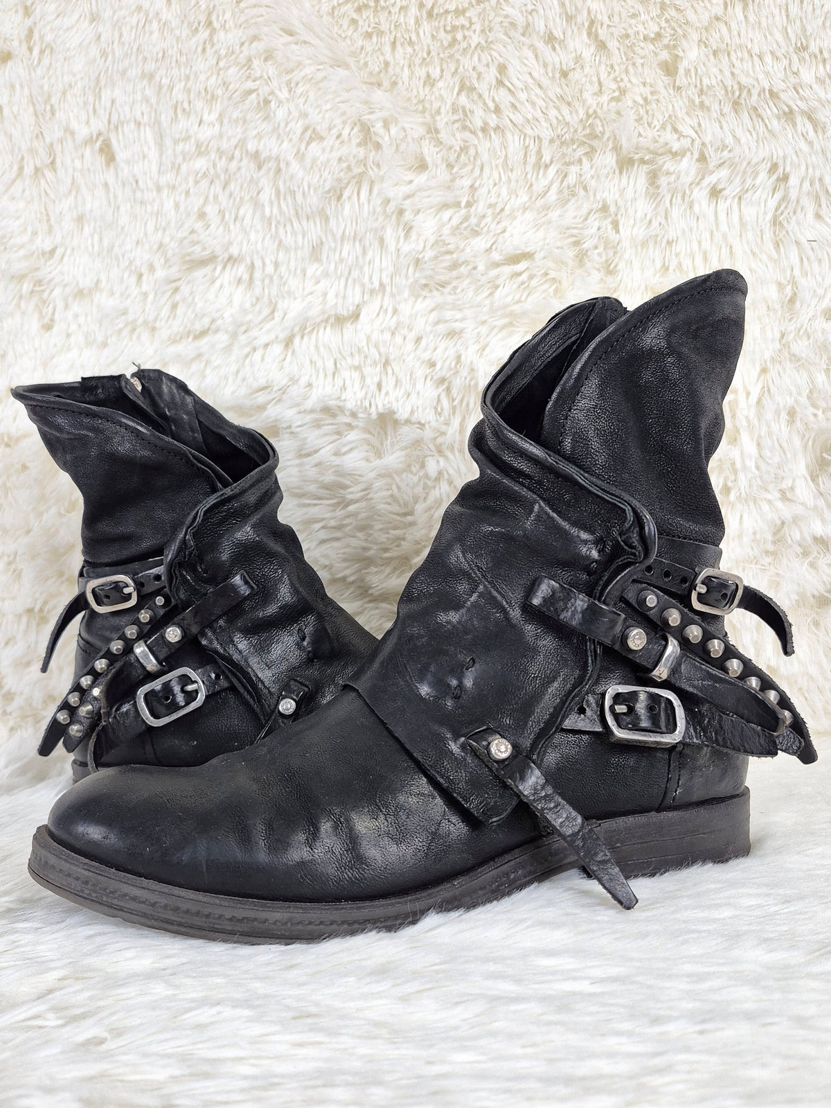 A.S.98 Raw Cut Leather Boots
