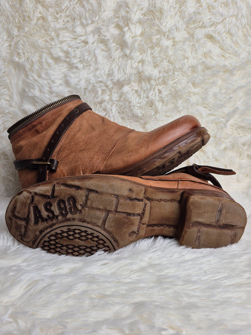 A.S 98 Leather Flap Boots
