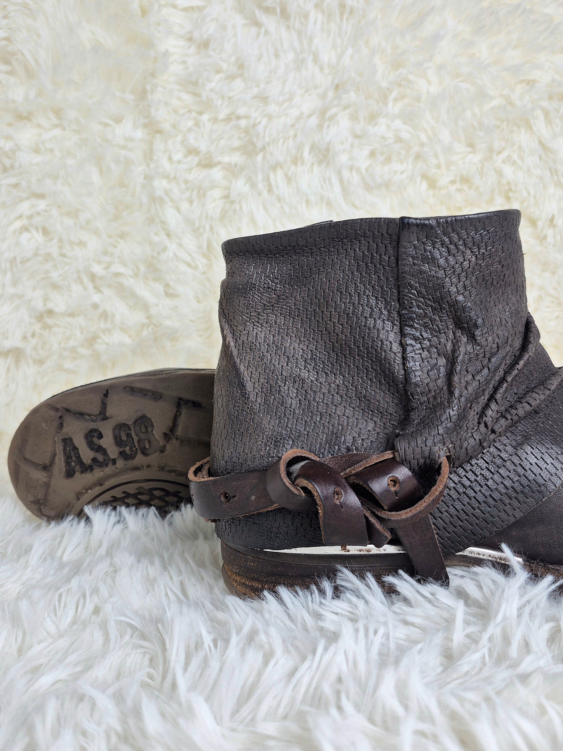 A.S 98 Double Leather Flap Boots