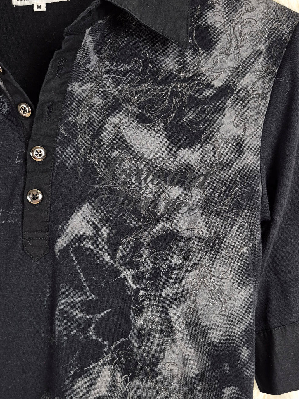 Semantic Design Graphic Polo Shirt
