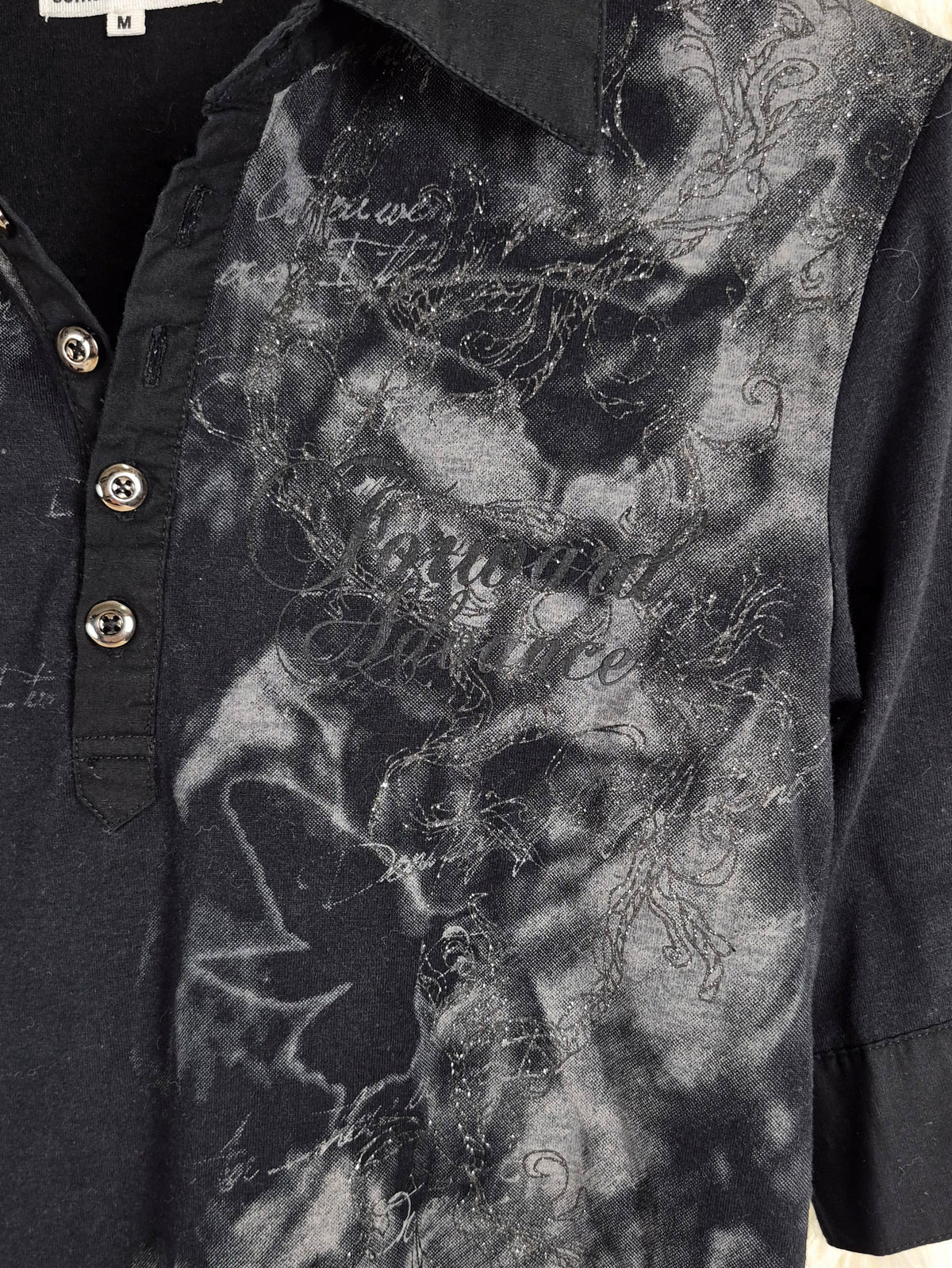Semantic Design Graphic Polo Shirt