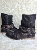 Roberto D'Angelo Chained Leather Boots