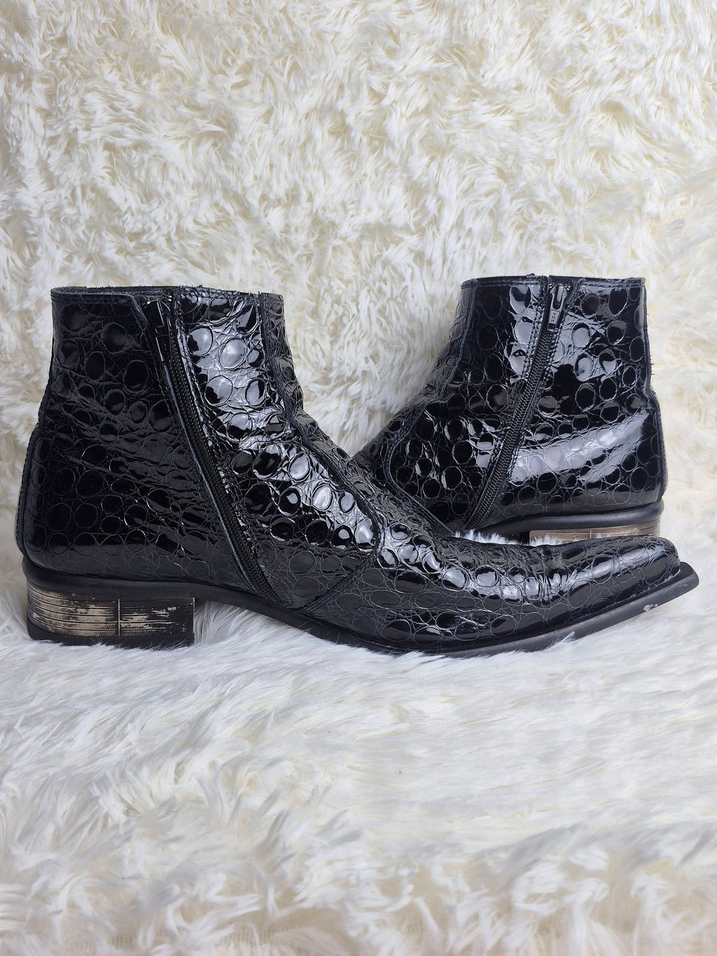 New Rock Steel Heel Boots