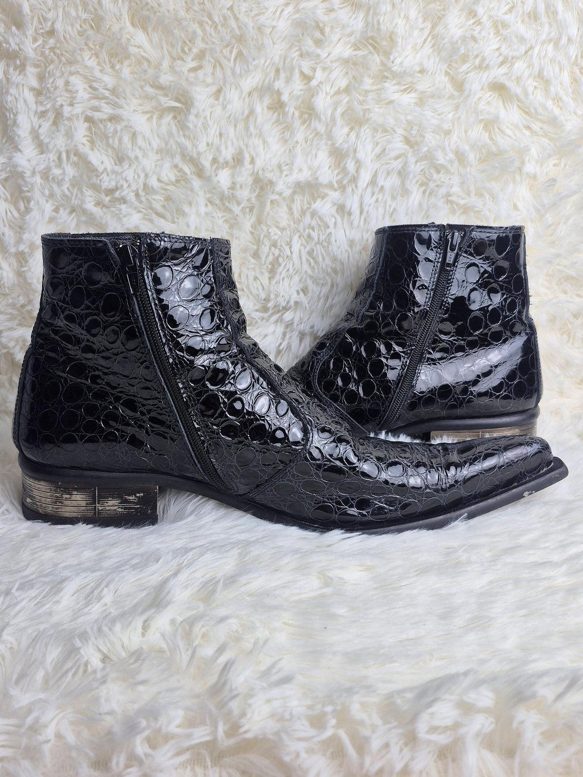 New Rock Steel Heel Boots