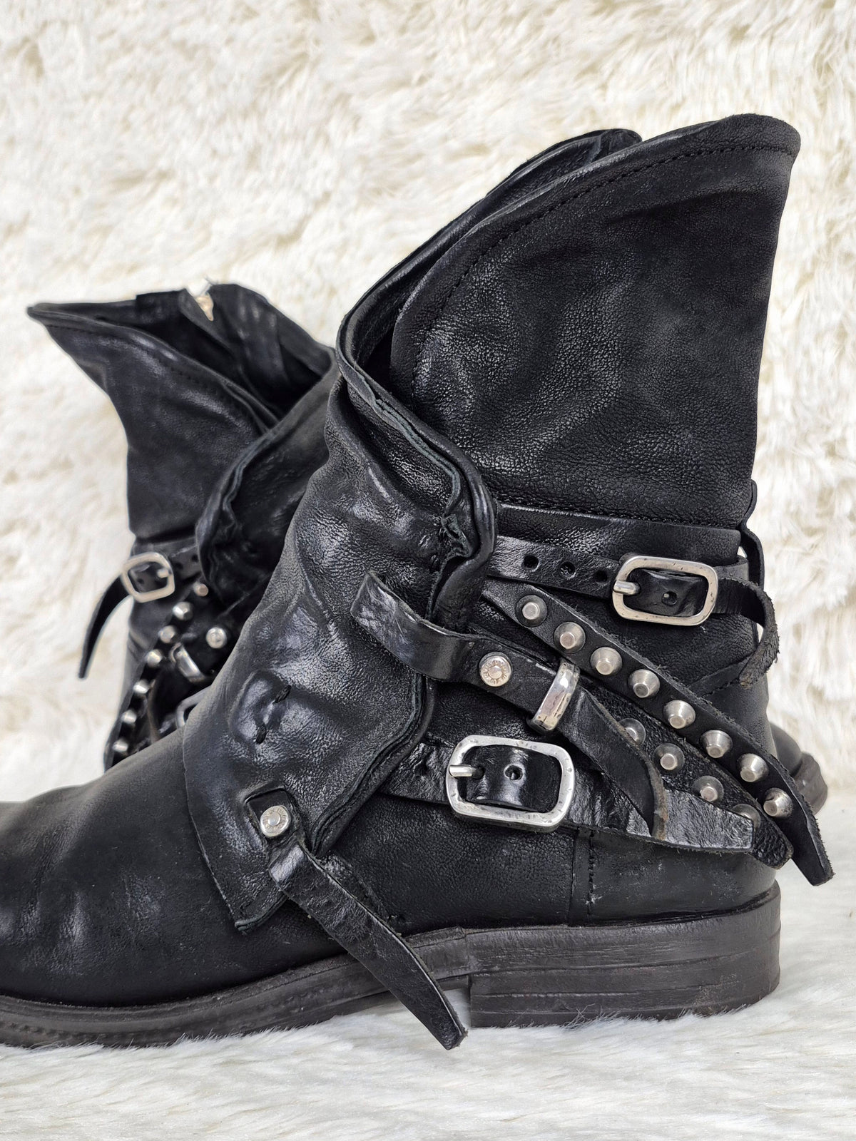 A.S.98 Raw Cut Leather Boots