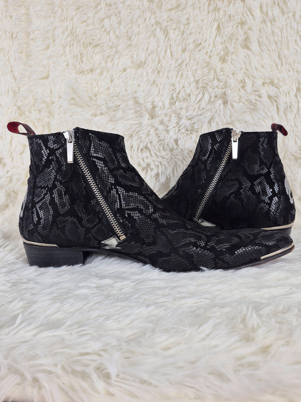 Jeffery West Metallic Charmed Boots