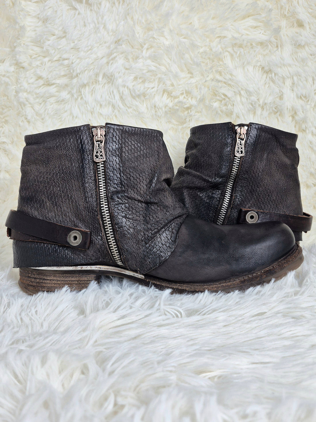 A.S 98 Double Leather Flap Boots