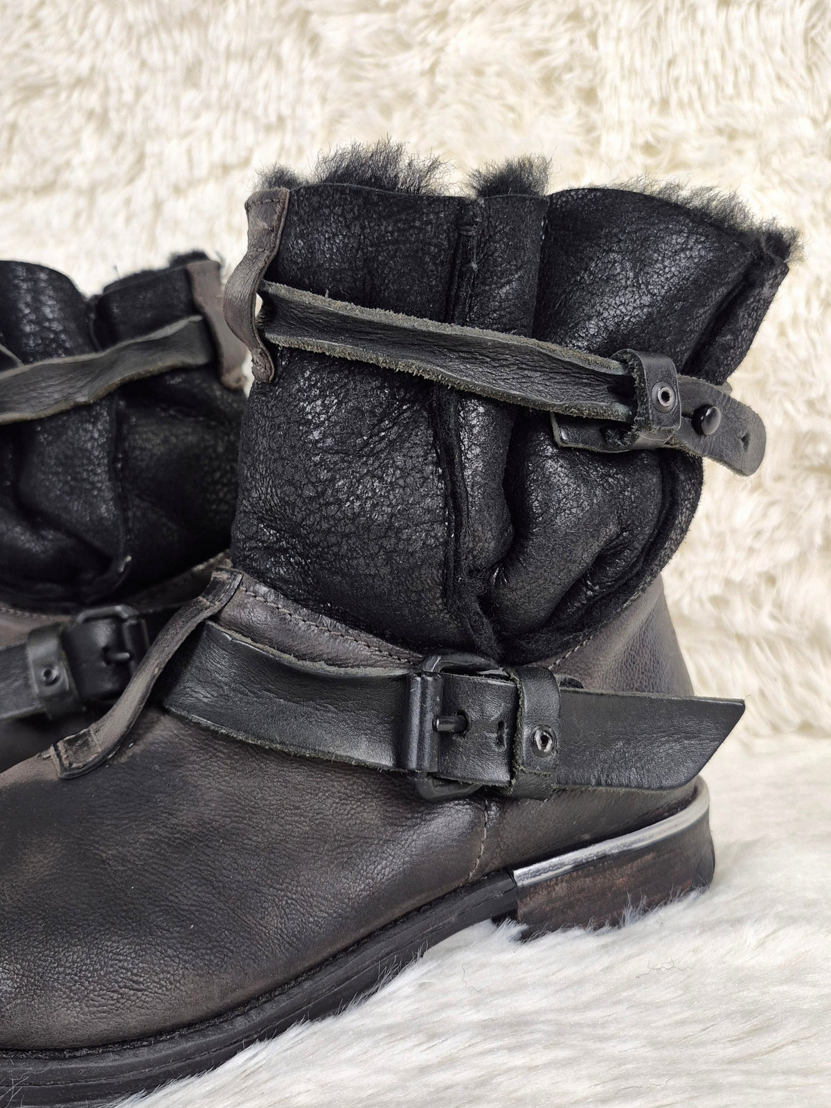 A.S.98 Fur-Lined Leather Boots