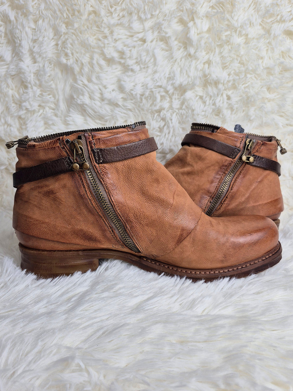 A.S 98 Leather Flap Boots