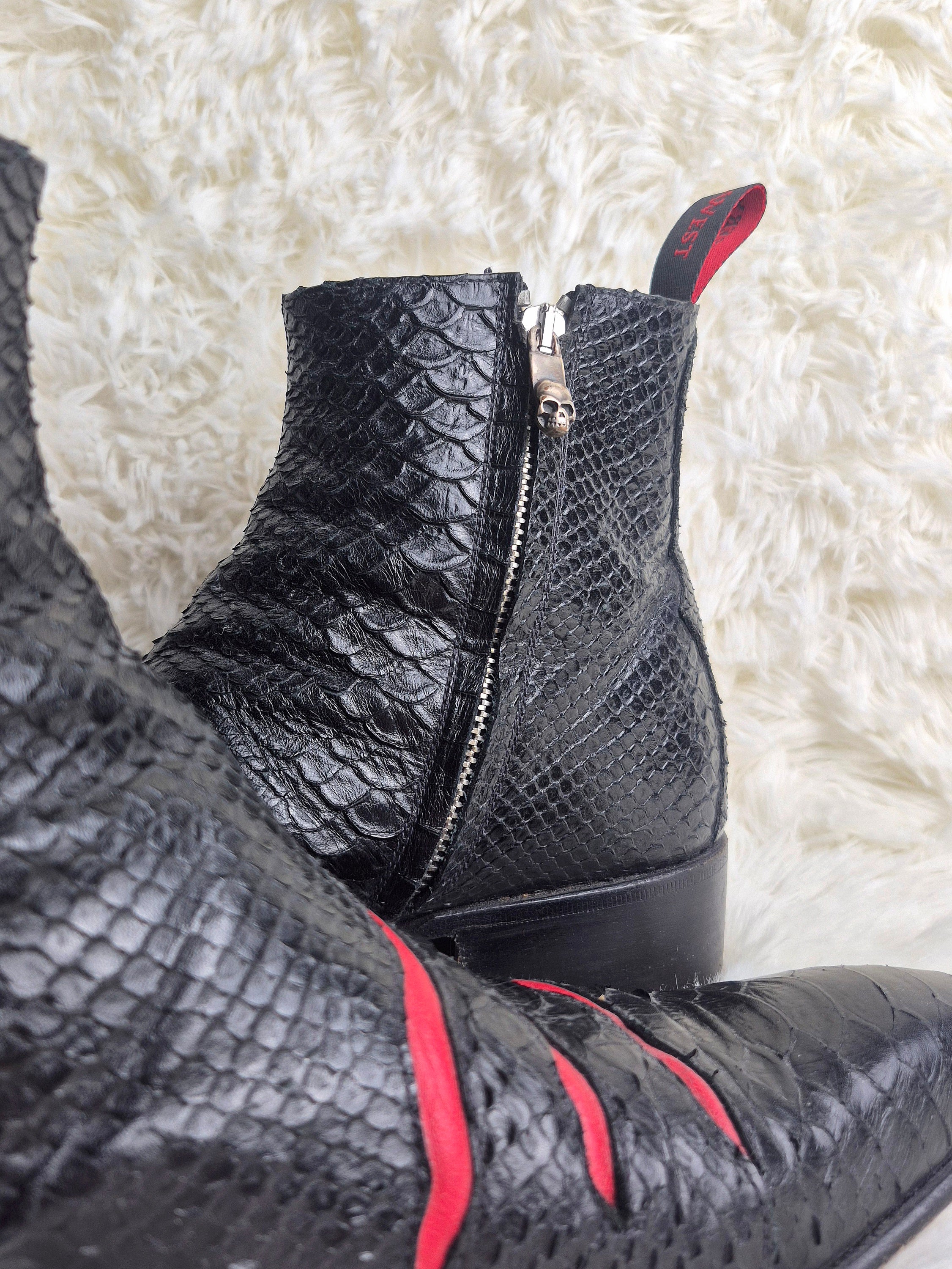 Jeffery West Red Clawmark Boots