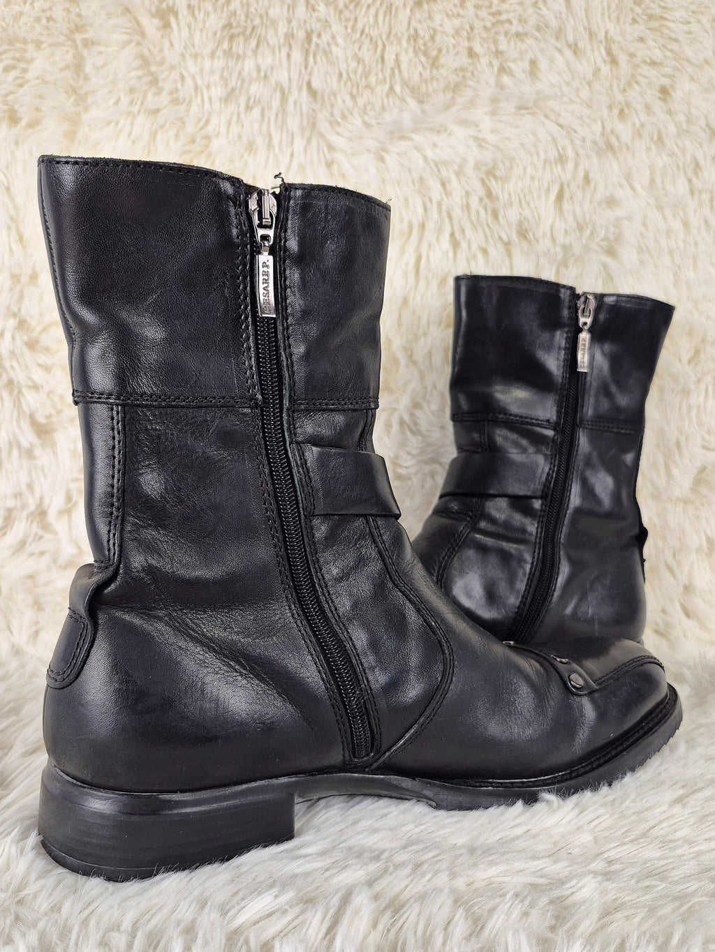Cesare Paciotti Studded Belt Boots