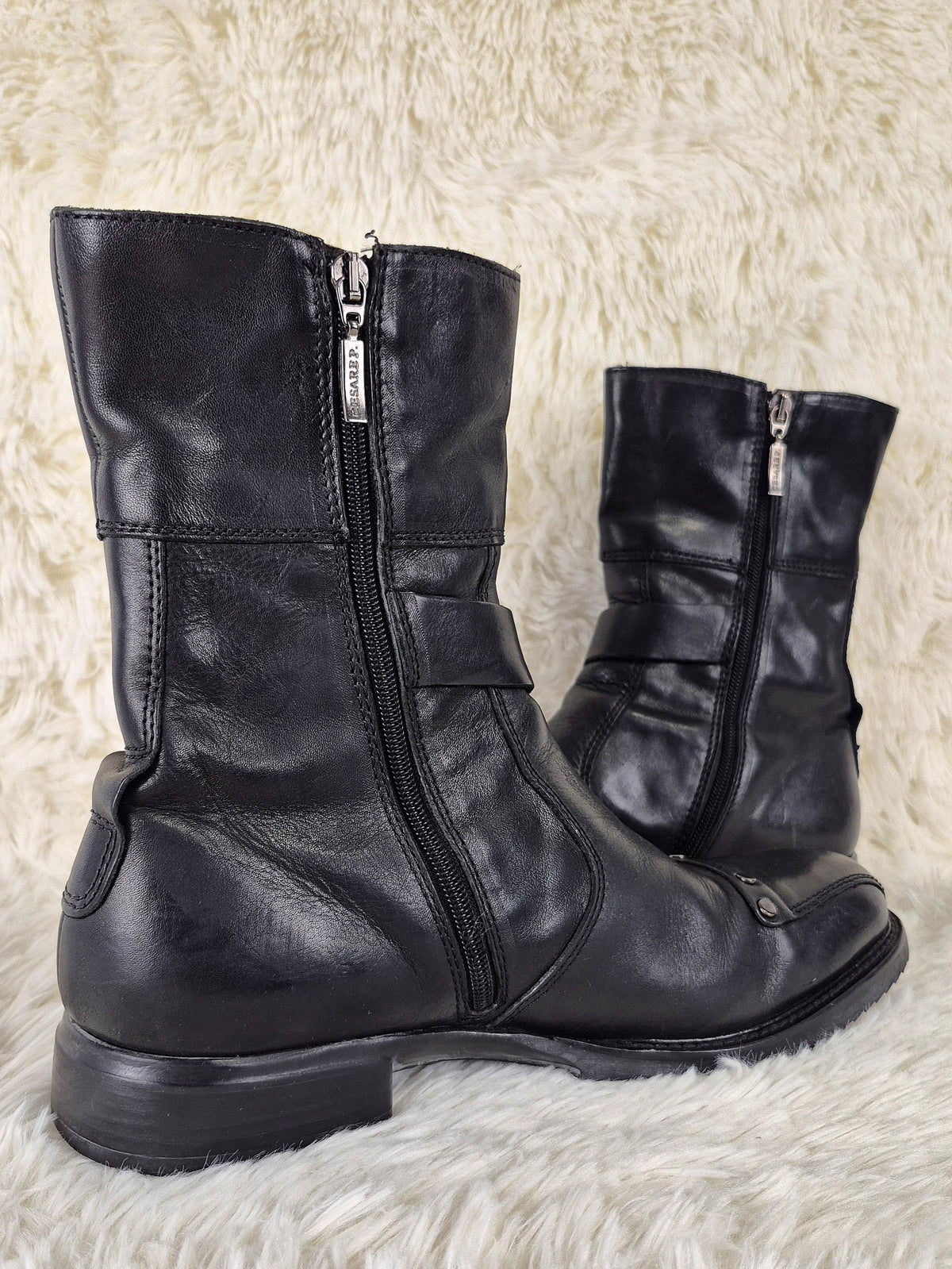 Cesare Paciotti Studded Belt Boots