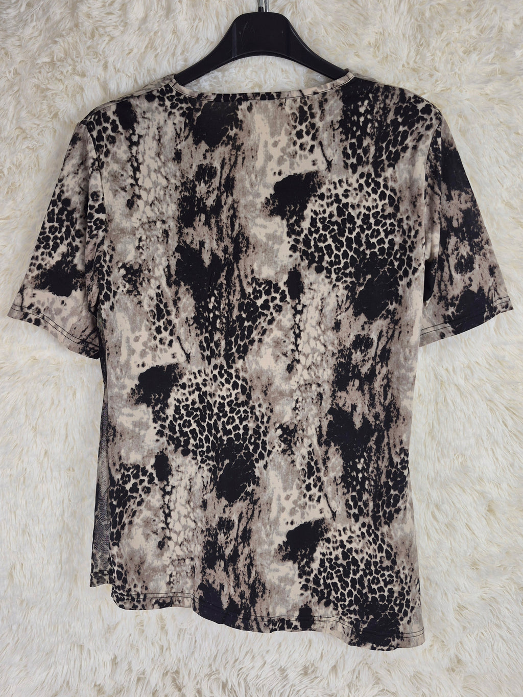 Semantic Design Leopard Mesh Tee