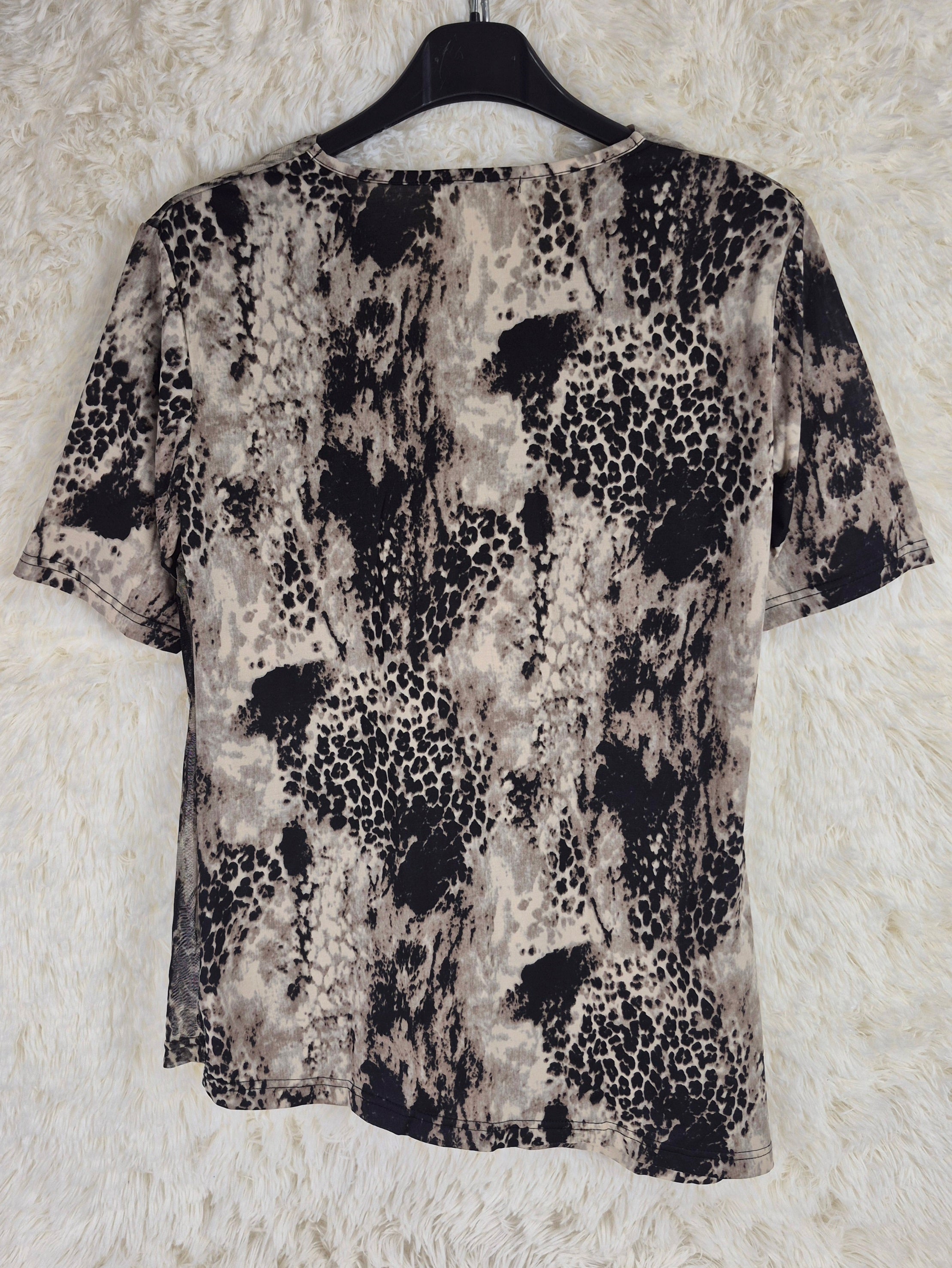 Semantic Design Leopard Mesh Tee