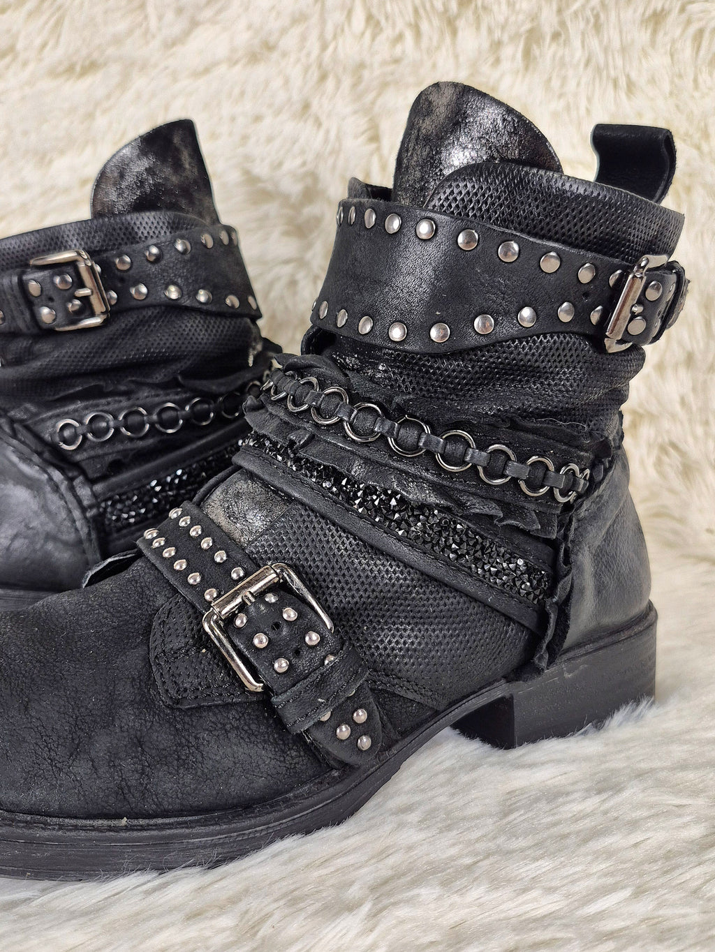 Mjus Silver Charmed Boots