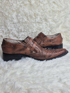 New Rock Snakeskin Low Boots