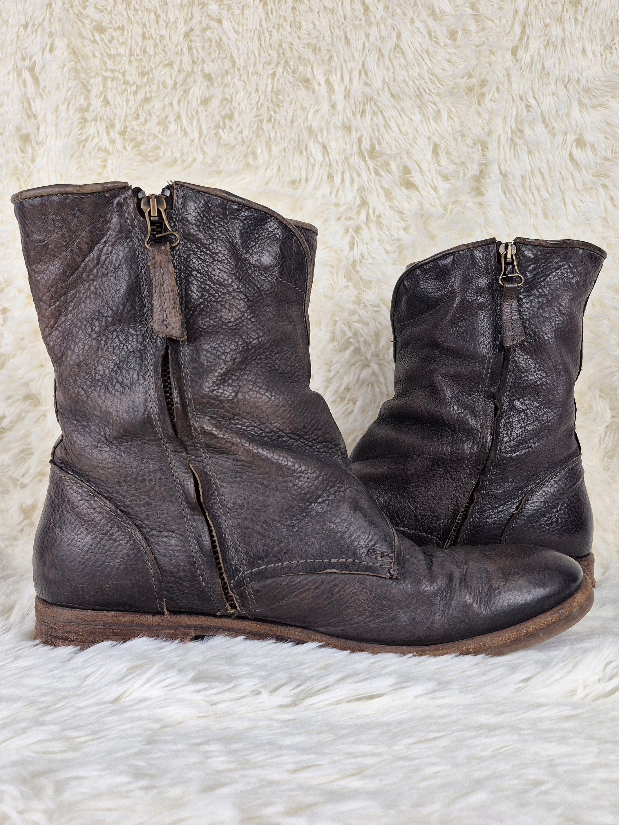 A.S 98 Weathered Flap Boots