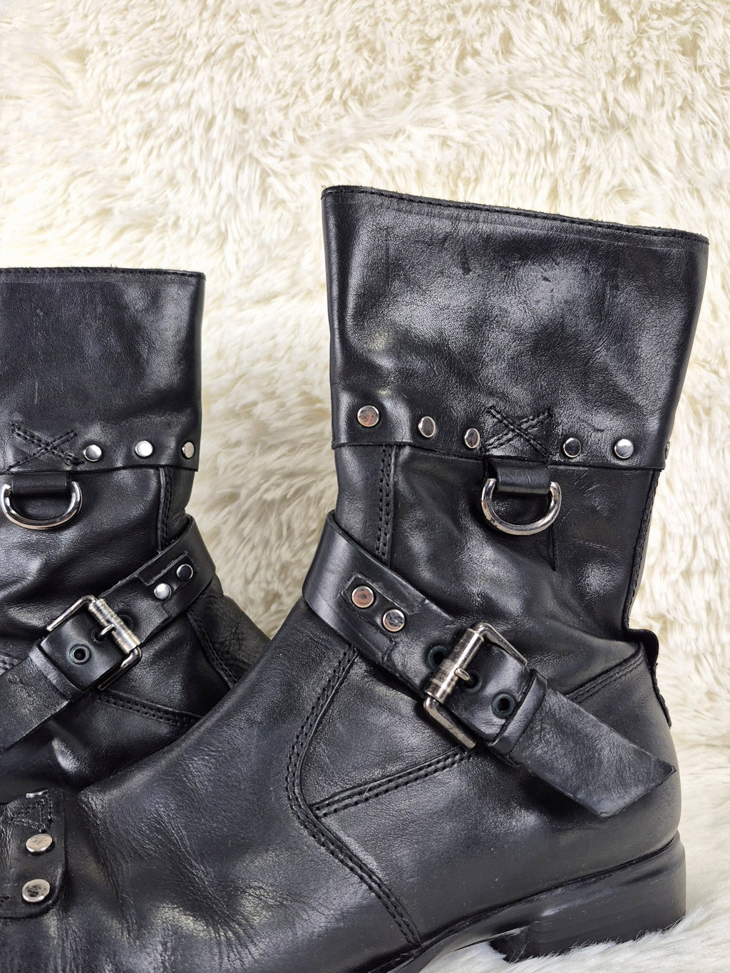 Cesare Paciotti Studded Belt Boots