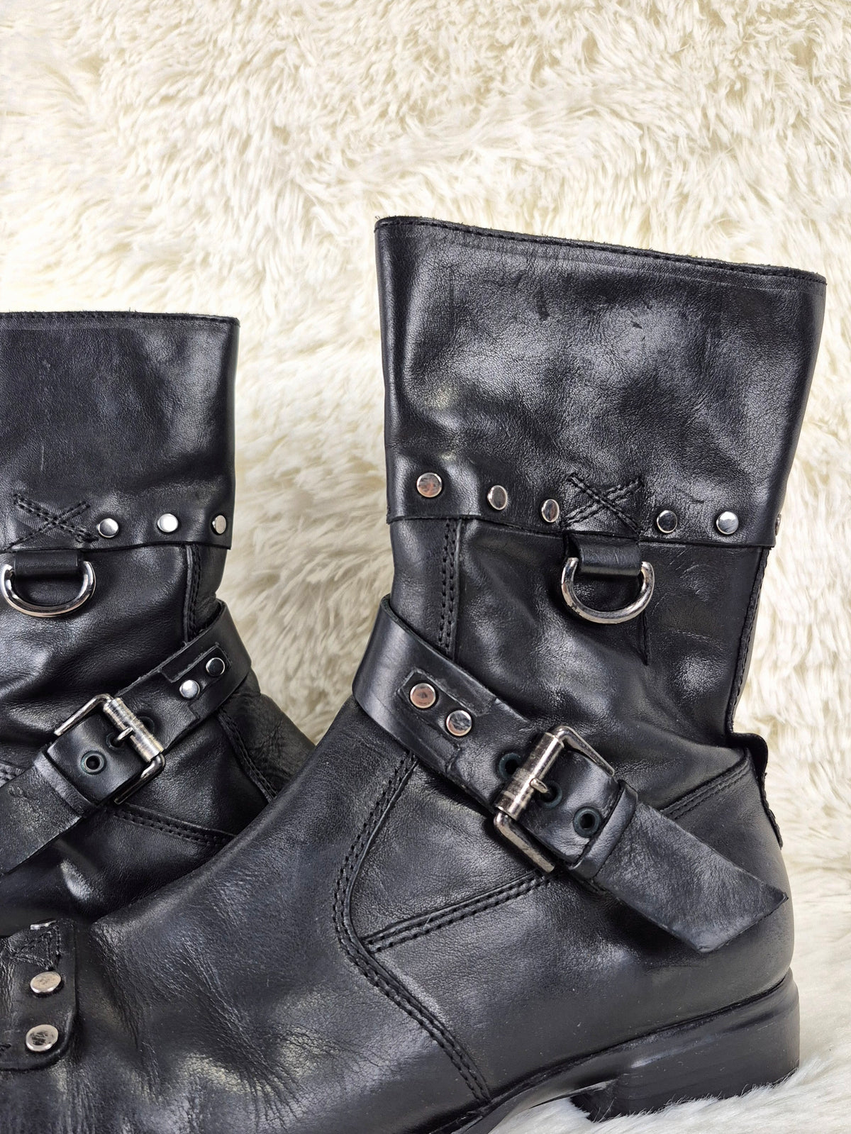 Cesare Paciotti Studded Belt Boots