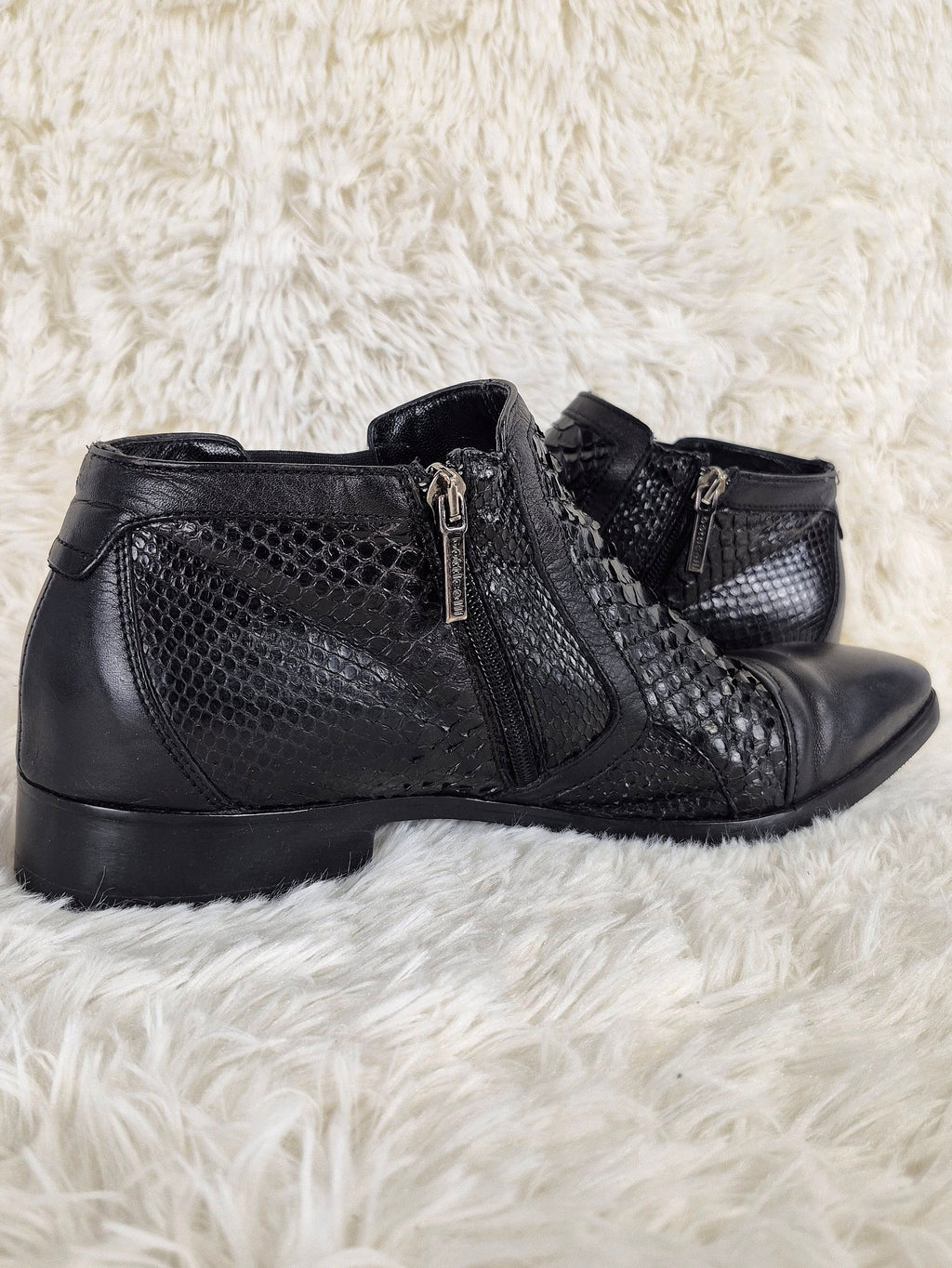 Italian Python Belt Boots