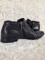 Italian Python Belt Boots