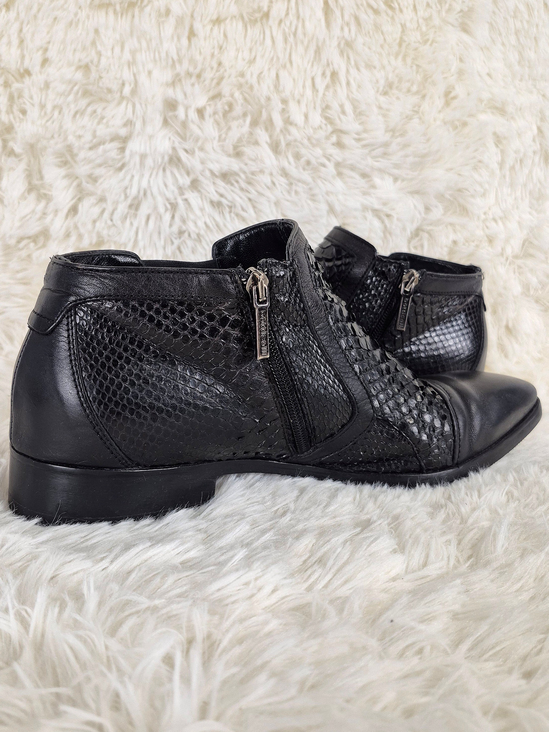 Italian Python Belt Boots