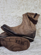 A.S.98 Slouched Double Zipper Boots