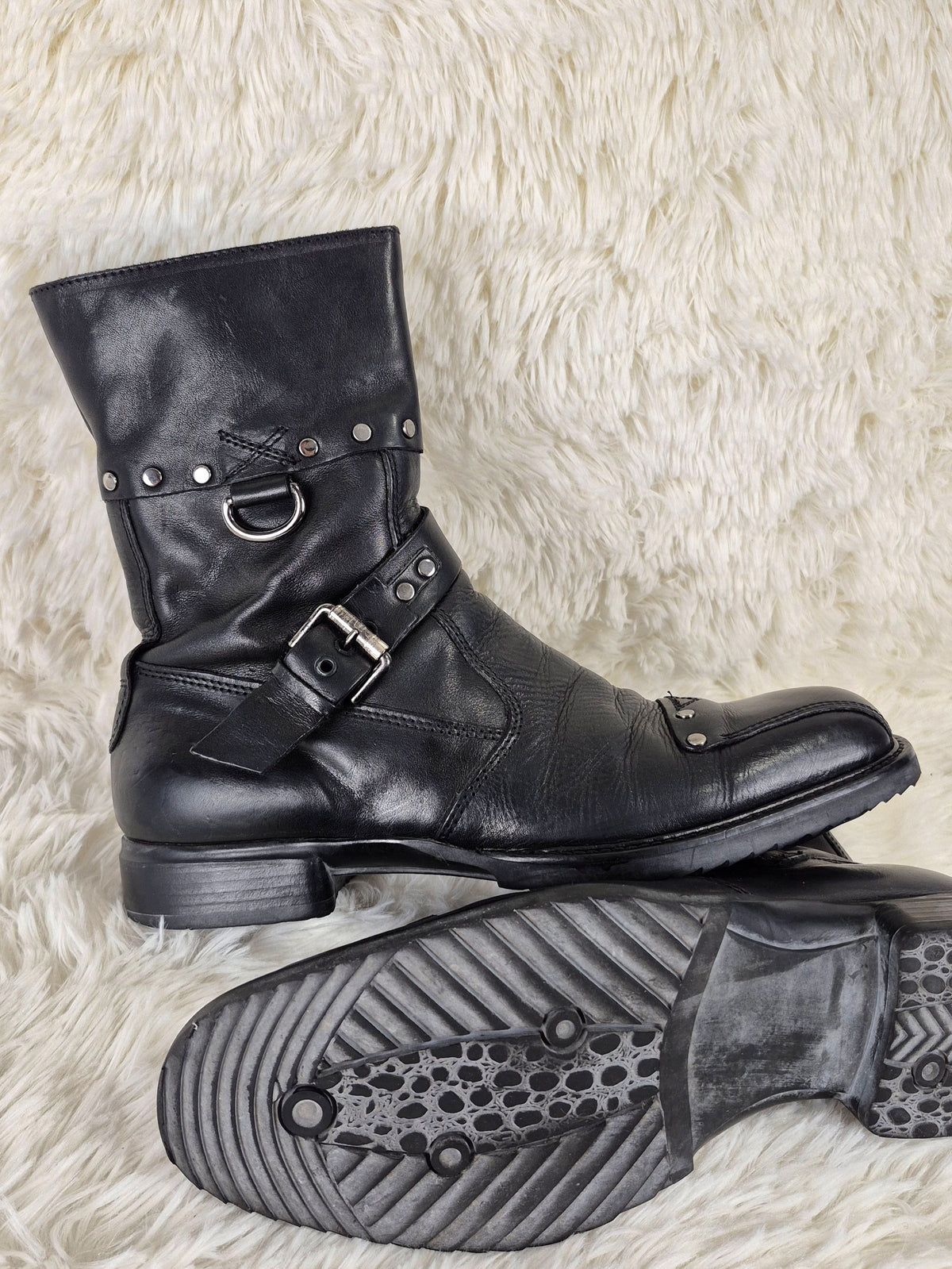 Cesare Paciotti Studded Belt Boots