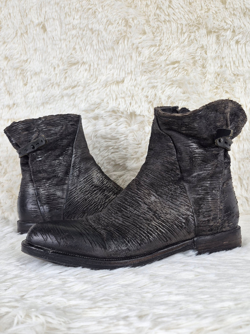 A.S.98 "Scratched" Leather Boots