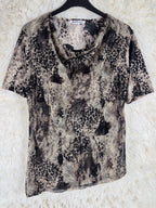 Semantic Design Leopard Mesh Tee