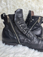 A.S 98 Leather Studded Flap Boots
