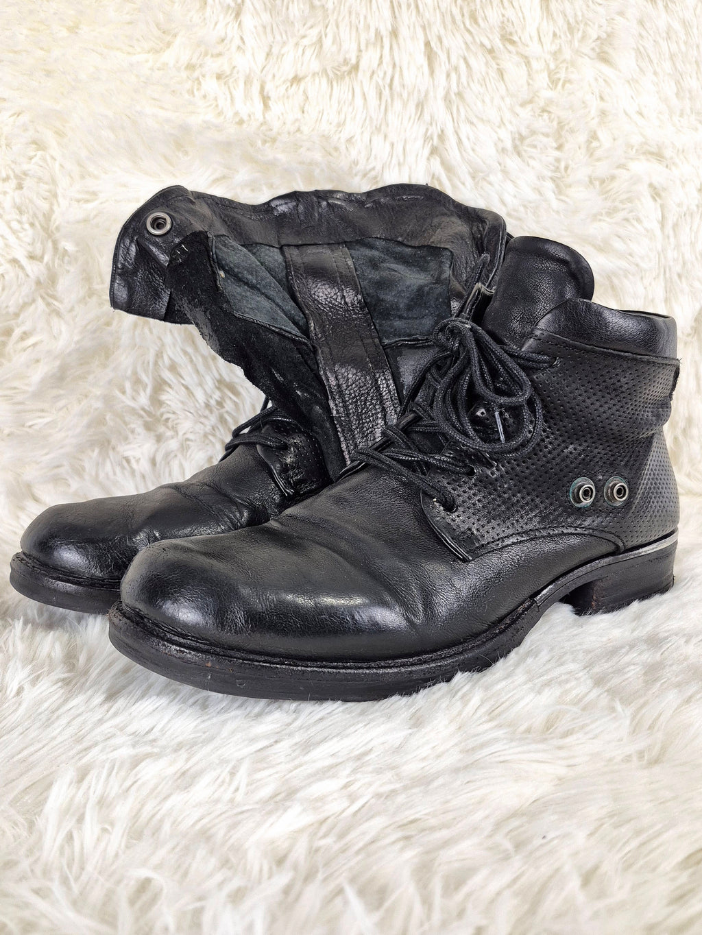A.S 98 Distressed Flap Boots