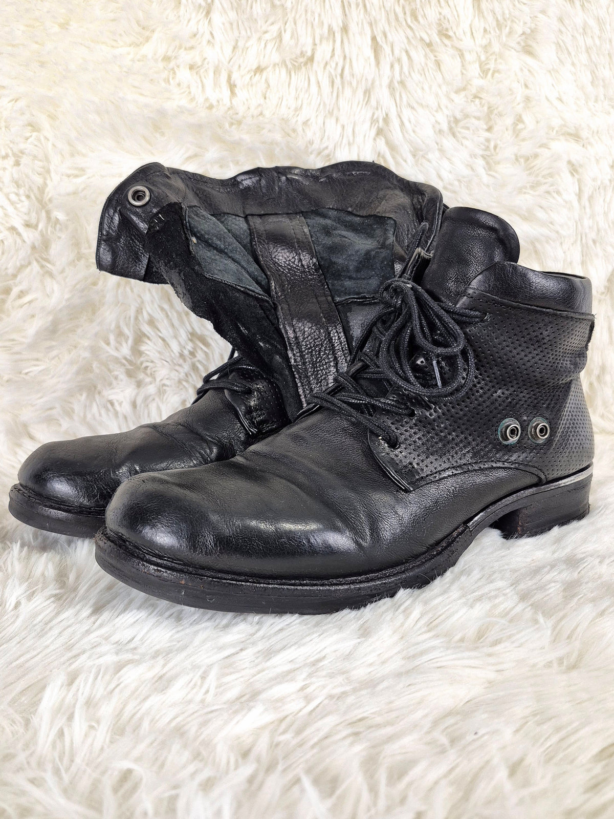 A.S 98 Distressed Flap Boots