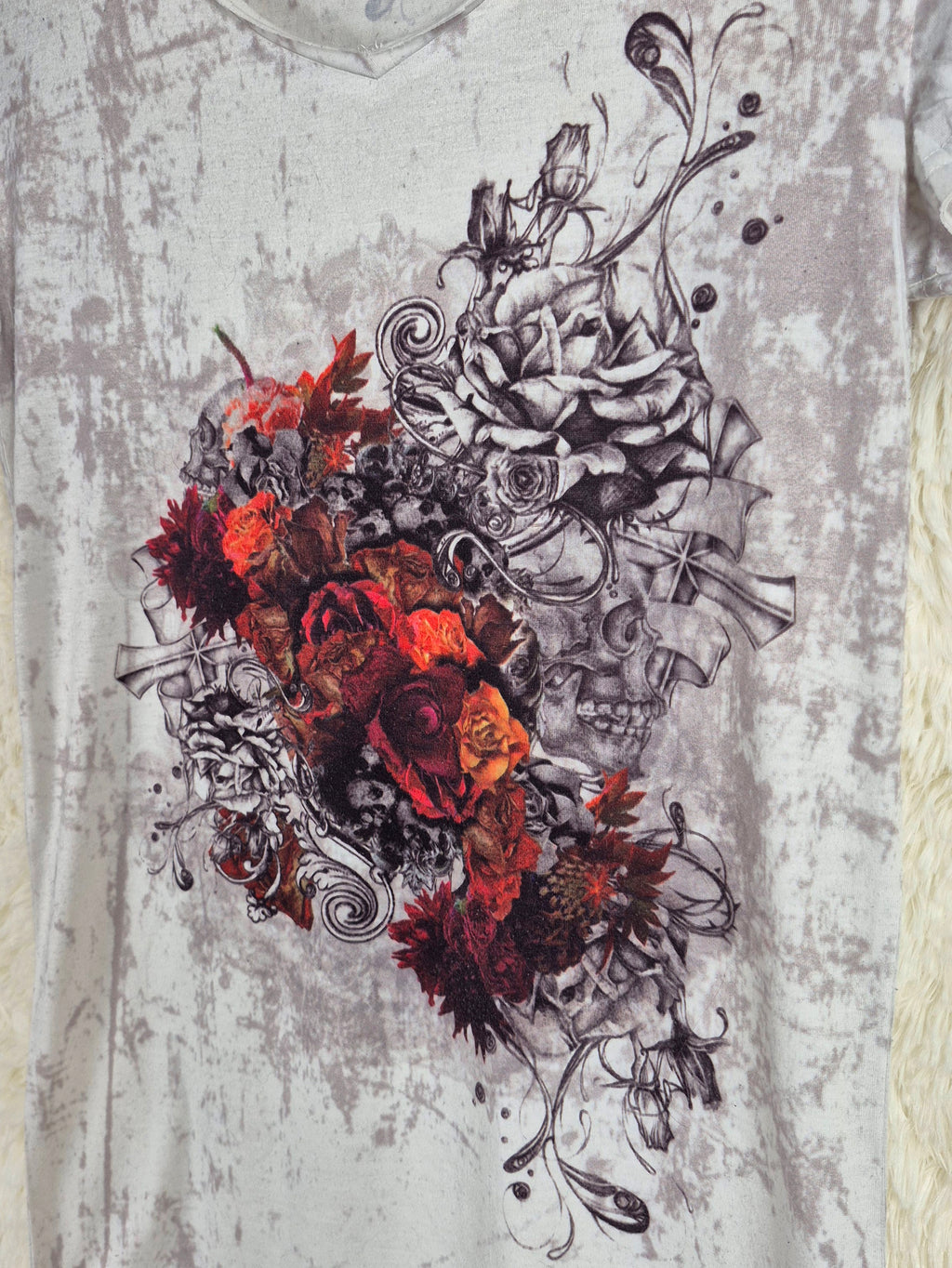 MIDAS Skull&Roses Graphic Tee