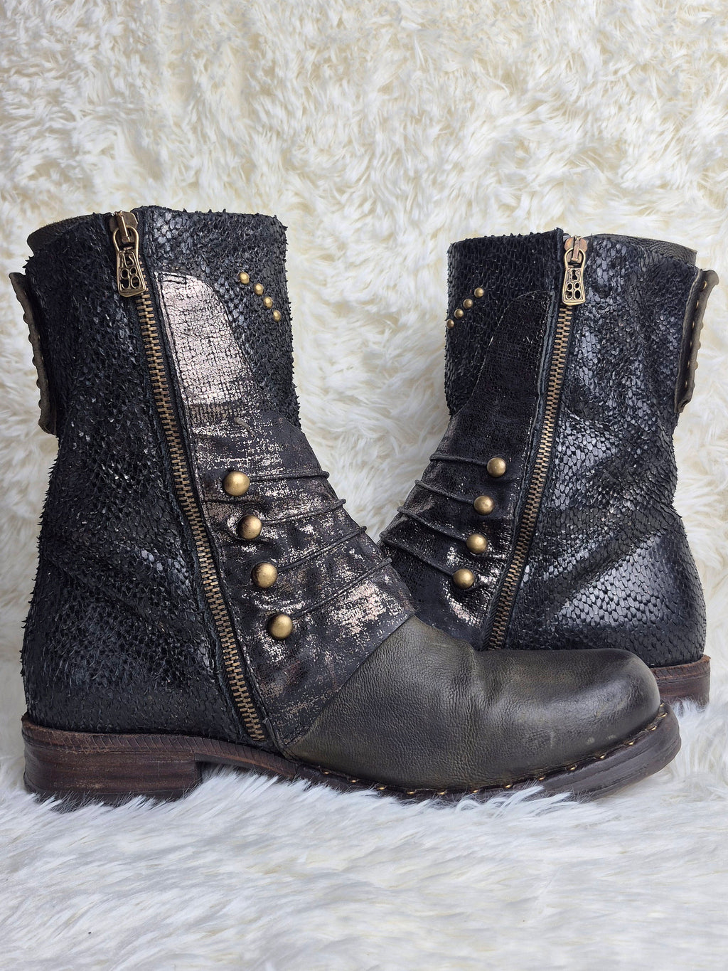 A.S 98 Studded Leather Boots