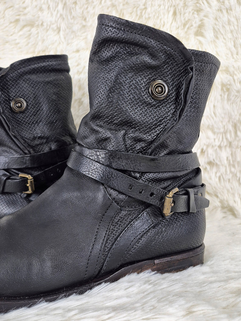 A.S.98 Textured Flap Boots