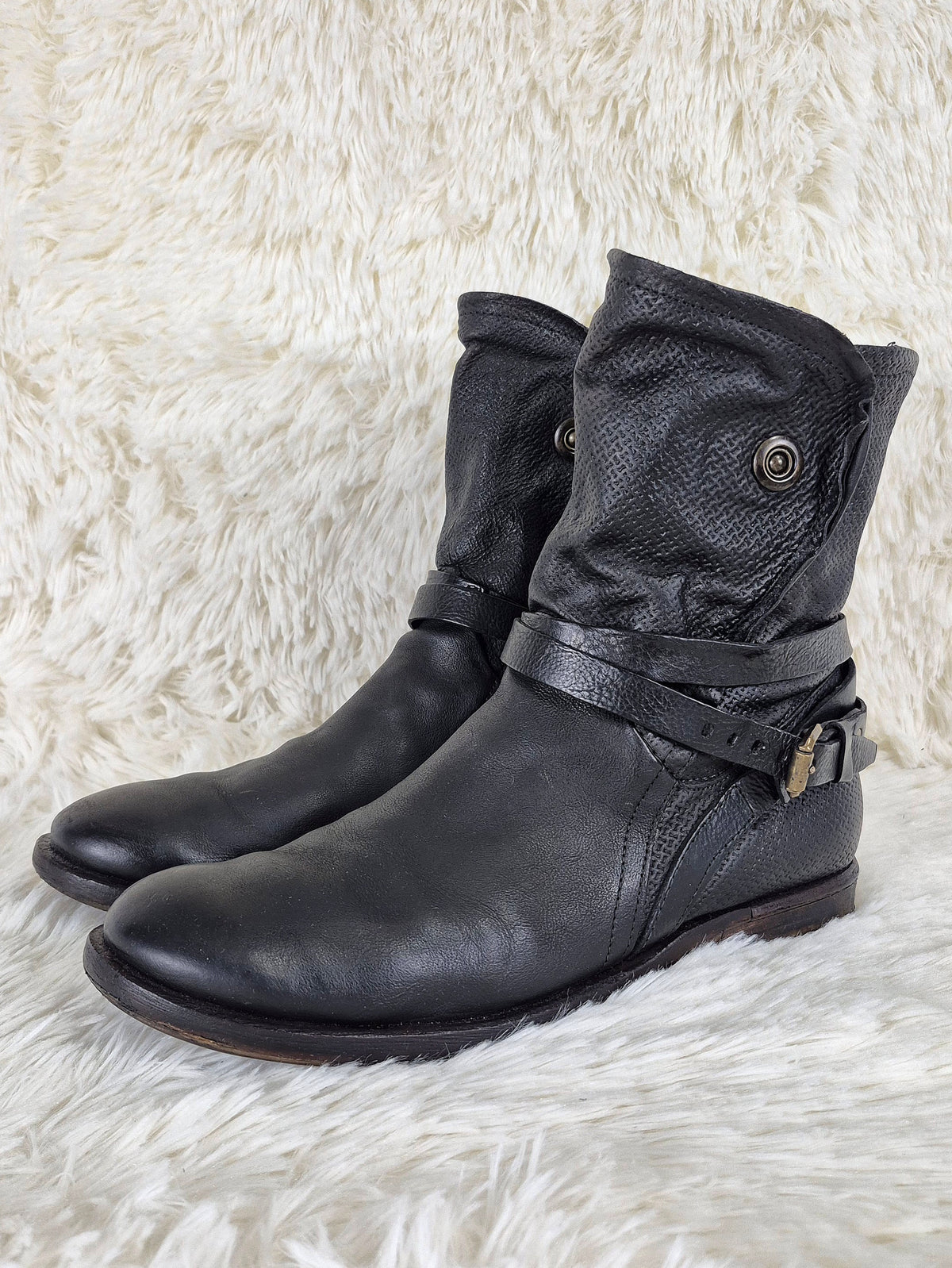 A.S.98 Textured Flap Boots