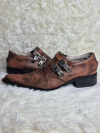 New Rock Snakeskin Low Boots